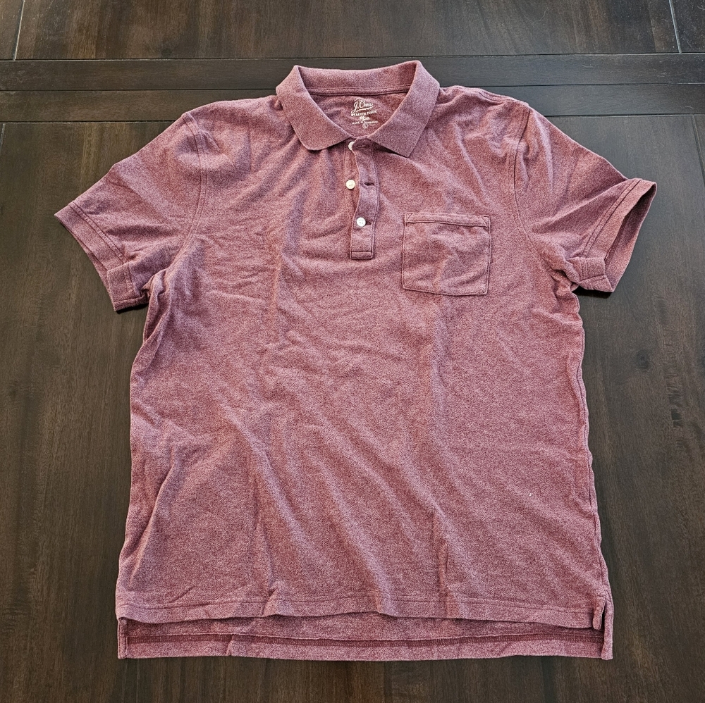 J Crew Large Stretch Pique polo